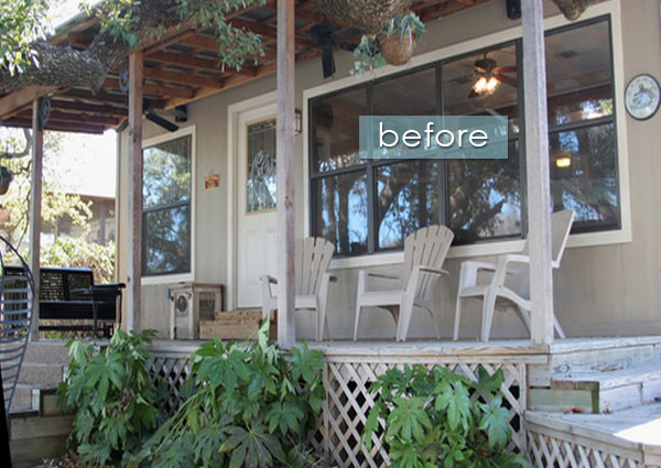 turtle rock porch - before
